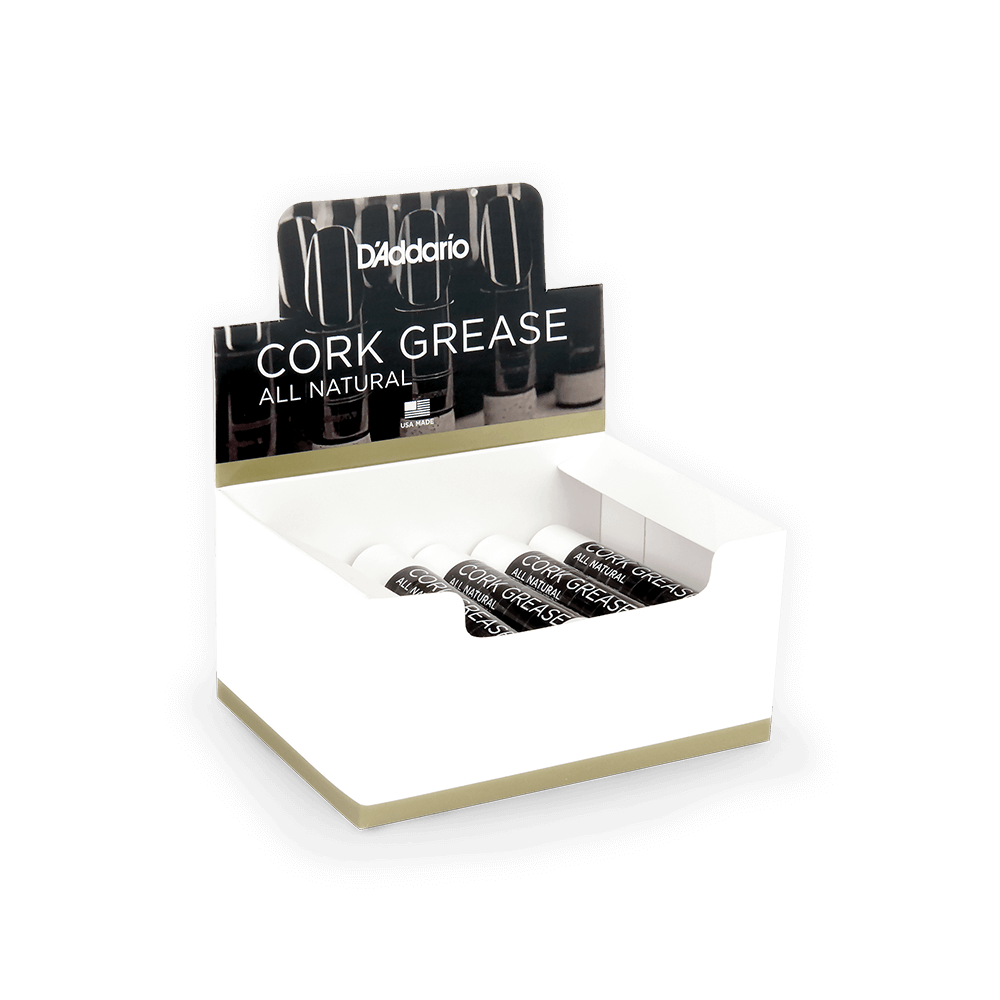 D'Addario All-Natural Cork Grease - Box of 12 Tubes
