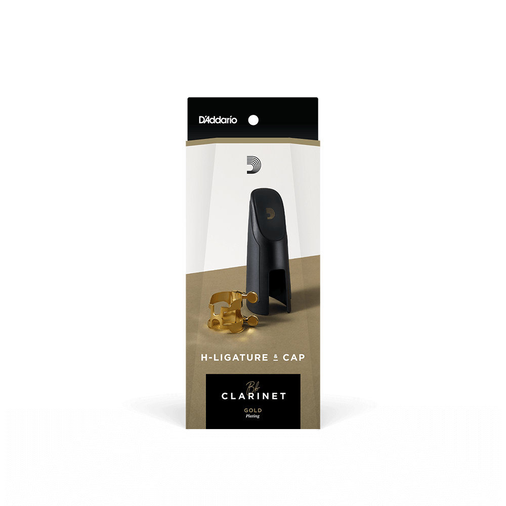 D'Addario H-Ligature & Cap, Bb Clarinet, Gold