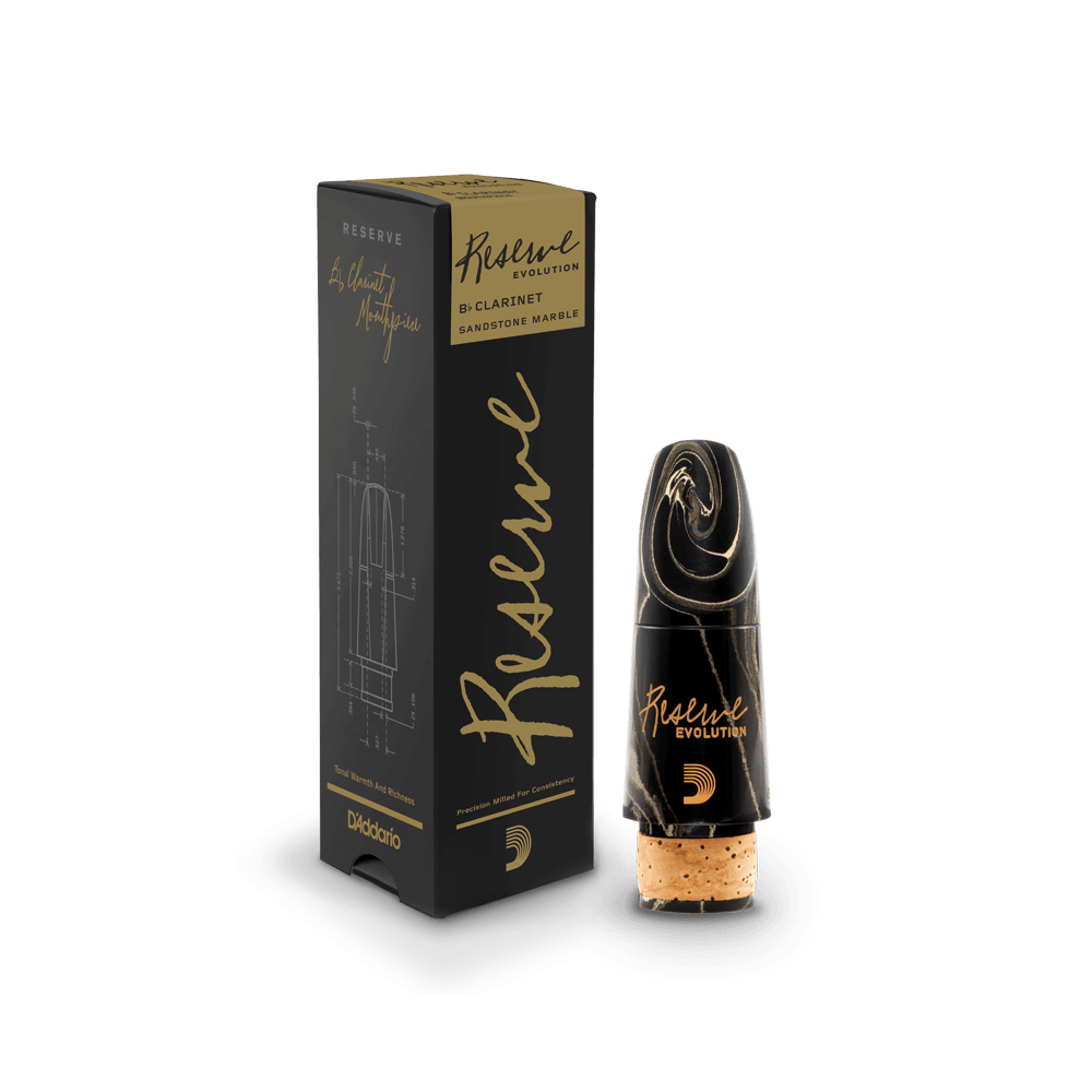 D'Addario Reserve Evolution Bb Clarinet Marble Mouthpiece, EV10E