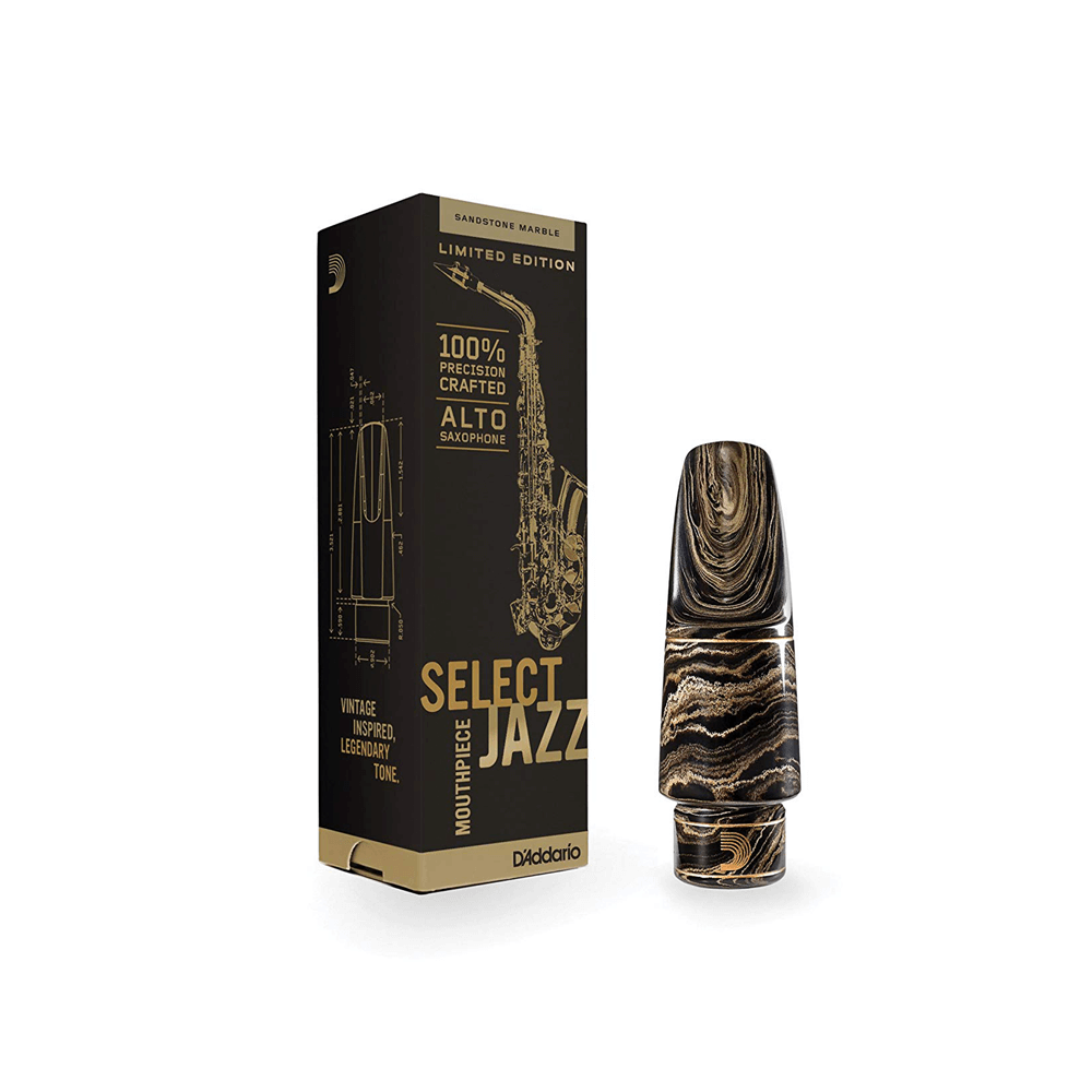 D'Addario Select Jazz Marble Alto Saxophone Mouthpiece, D8M-MB