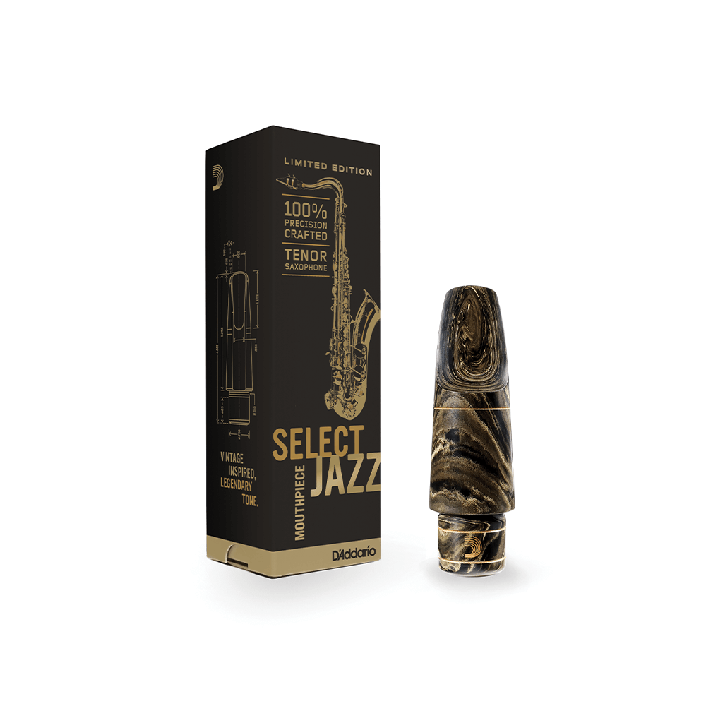 D'Addario Select Jazz Marble Tenor Saxophone Mouthpiece, D7M-MB