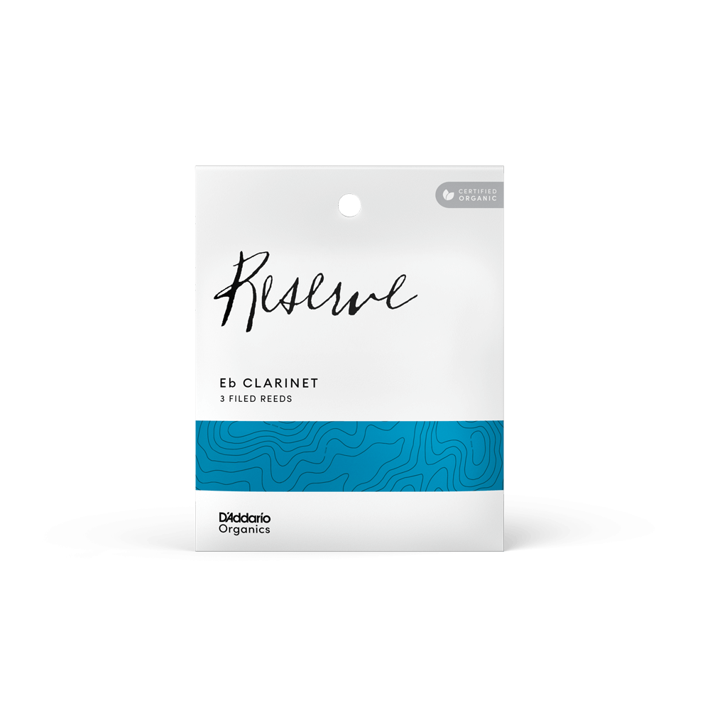 D'Addario Organic Reserve Eb Clarinet Reeds, Strength 3.5, Individually-Sealed, 3-Pack