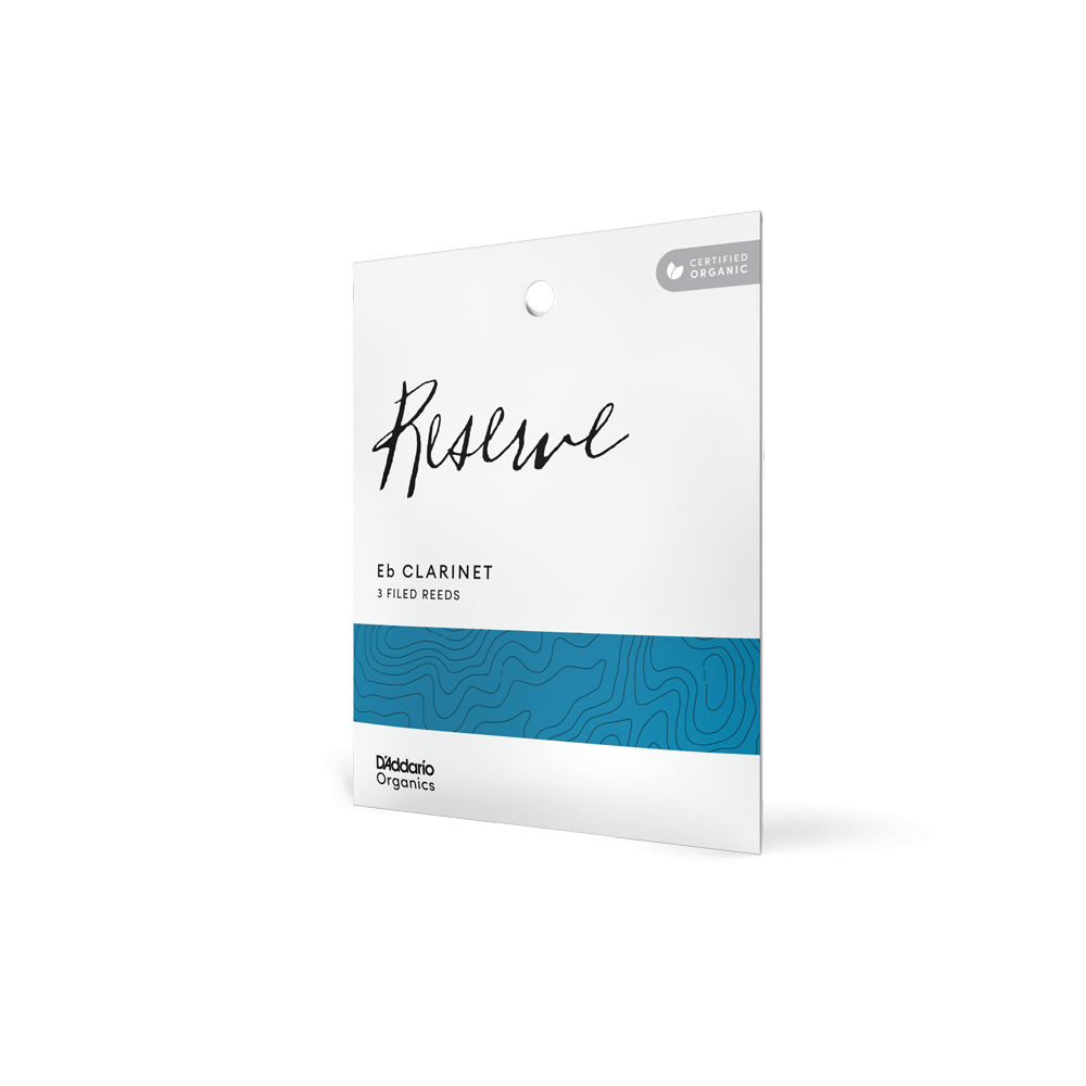 D'Addario Organic Reserve Eb Clarinet Reeds, Strength 3.5, Individually-Sealed, 3-Pack