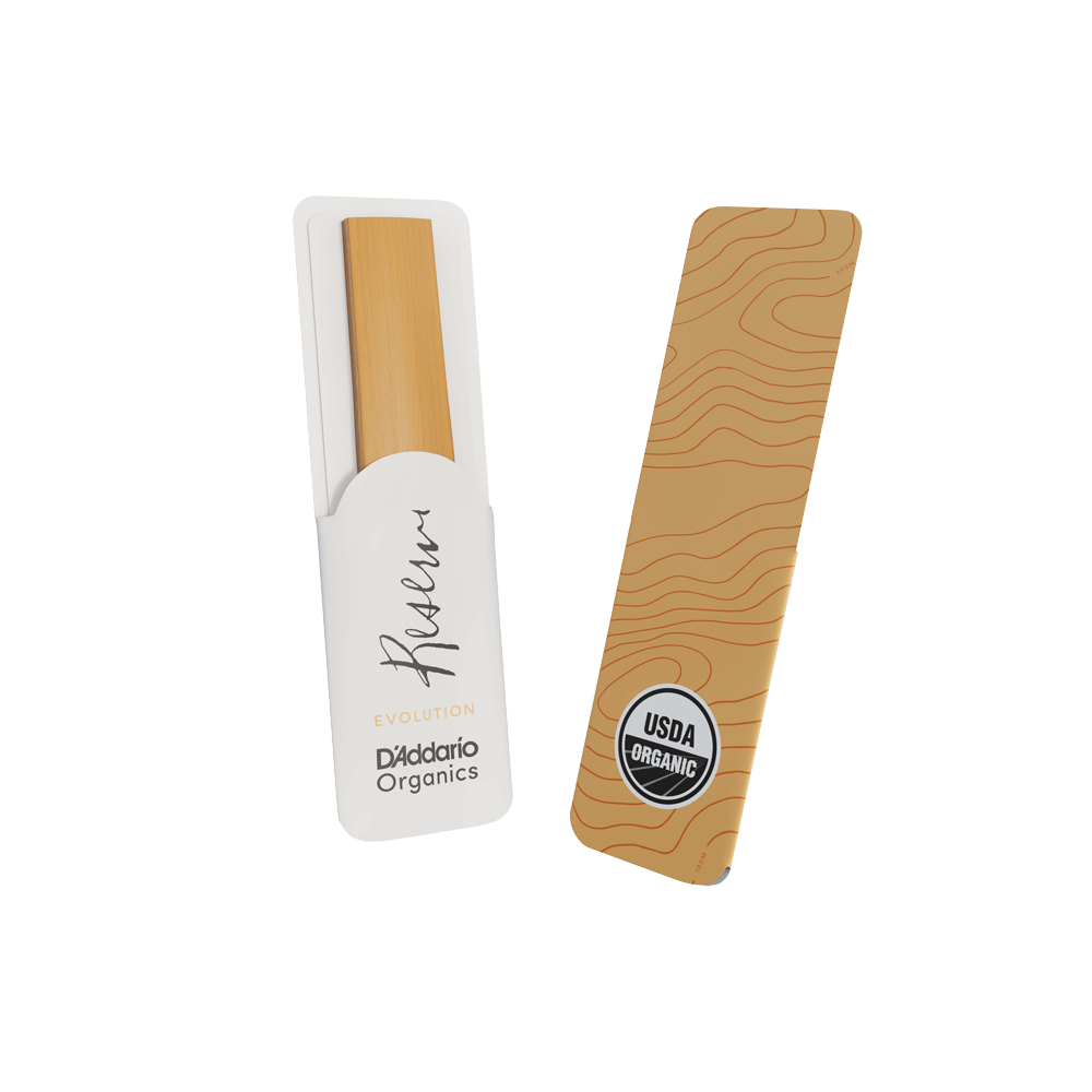 D'Addario Organic Reserve Evolution Bb Clarinet Reeds, Strength 3.5, Individually-Sealed, 10-Pack