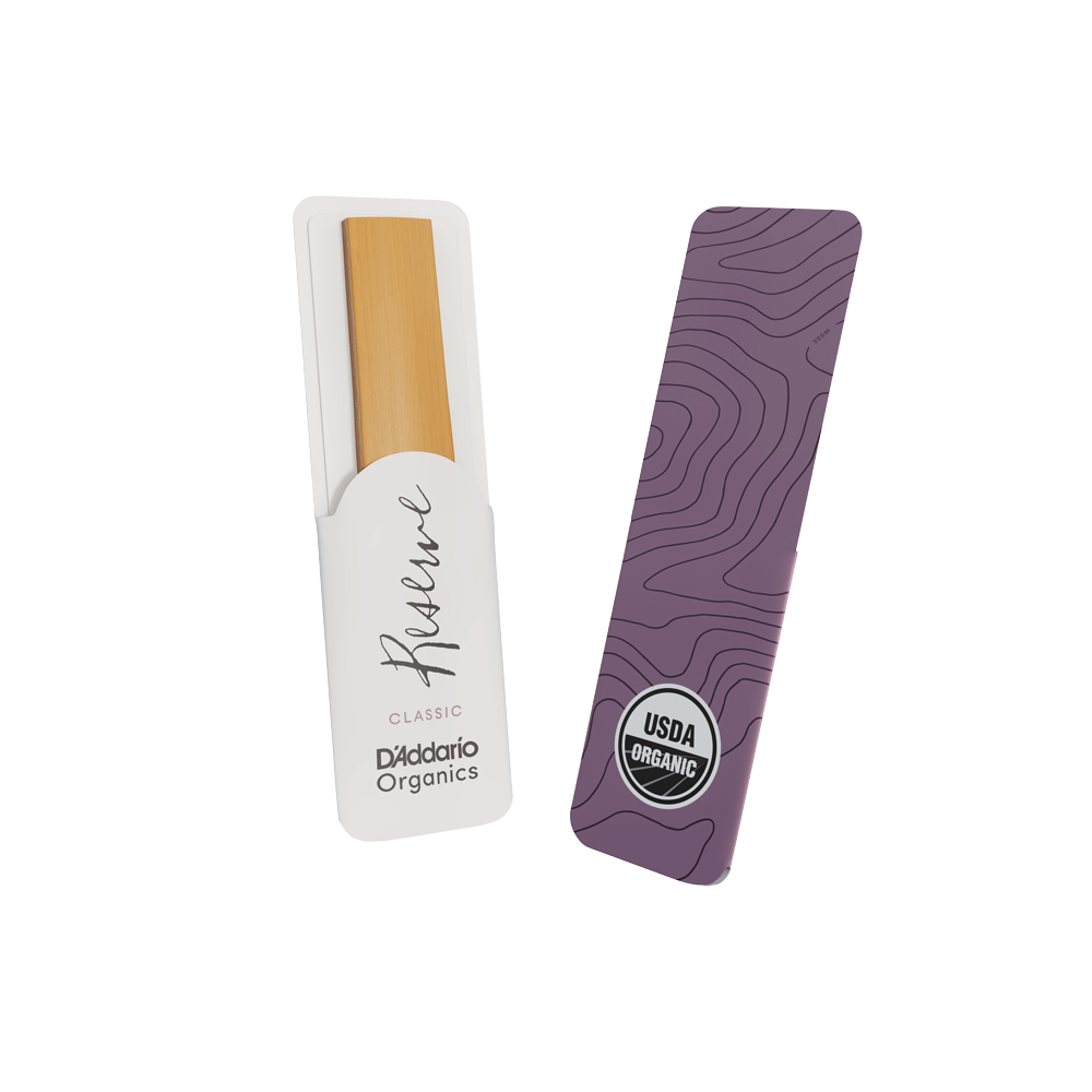 D'Addario Organic Reserve Classic Bb Clarinet Reeds, Strength 3.5+, Individually-Sealed, 10-Pack
