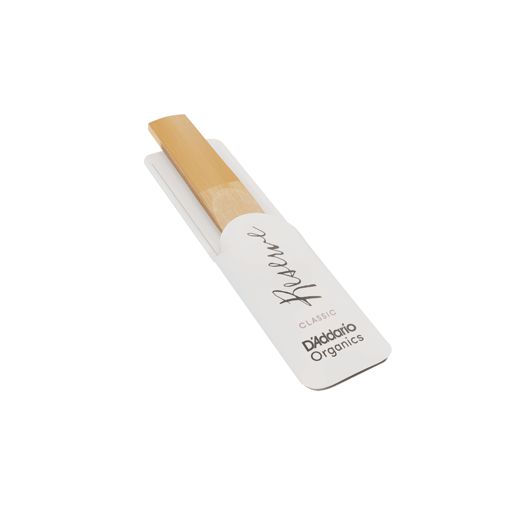 D'Addario Organic Reserve Classic Bb Clarinet Reeds, Strength 3.5, Individually-Sealed, 10-Pack