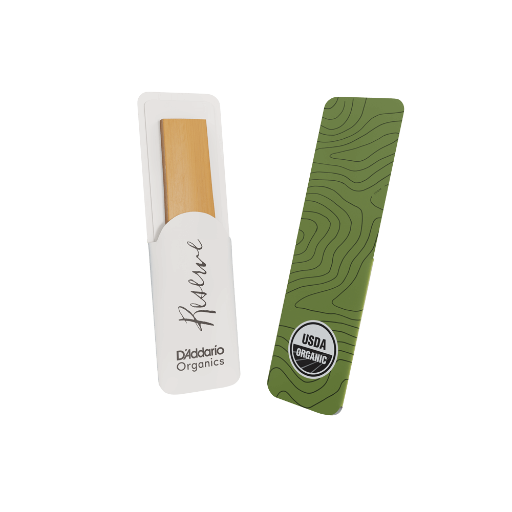 D'Addario Organic Reserve Soprano Saxophone Reeds, Strength 3.0+, Individually-Sealed, 10-Pack
