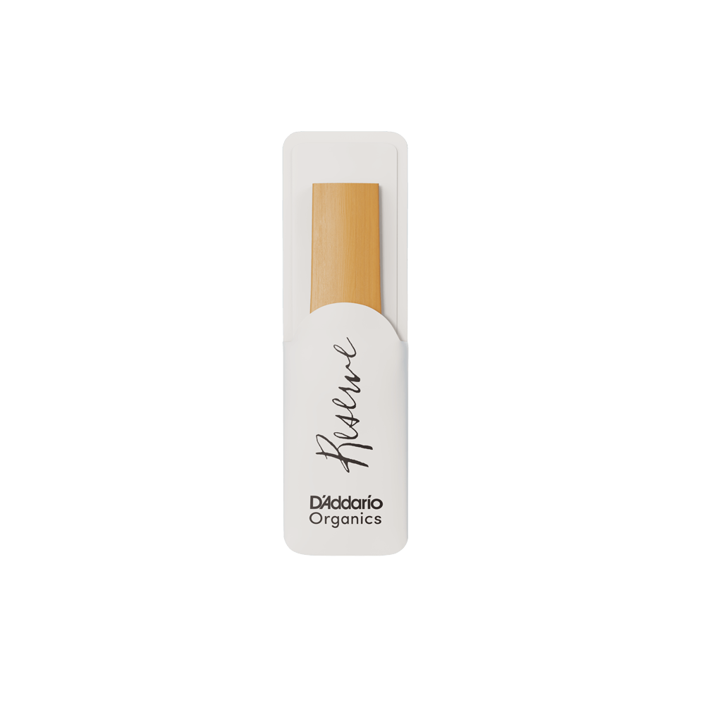 D'Addario Organic Reserve Soprano Saxophone Reeds, Strength 3.0+, Individually-Sealed, 10-Pack