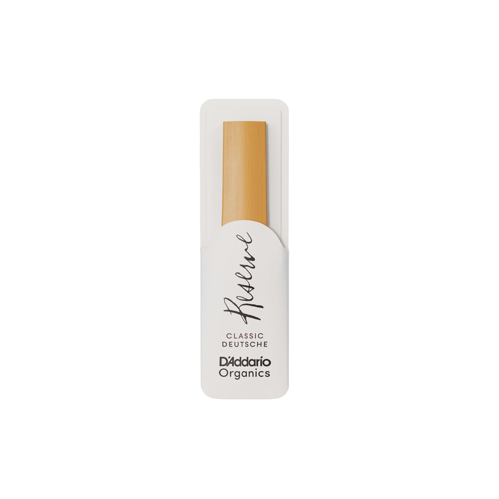 D'Addario Organic Reserve Classic, Deutsche Klarinette Reeds, Strength 1.5, Individually-Sealed, 10-Pack