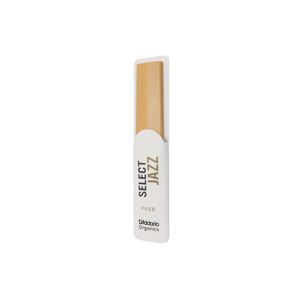 D'Addario Organic Select Jazz Filed Baritone Saxophone Reeds, Strength 3 Soft, Individually-Sealed, 5-Pack