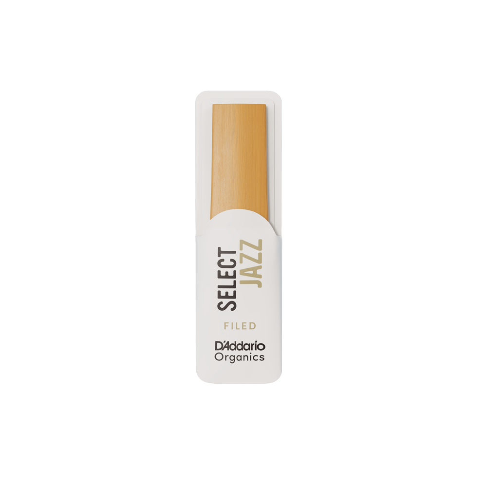 D'Addario Organic Select Jazz Filed Alto Saxophone Reeds, Strength 3 Medium, Individually-Sealed, 10-Pack