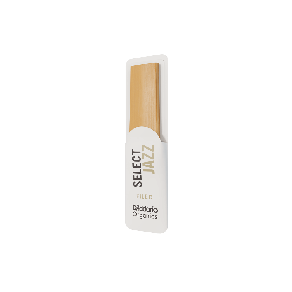 D'Addario Organic Select Jazz Filed Alto Saxophone Reeds, Strength 3 Medium, Individually-Sealed, 10-Pack