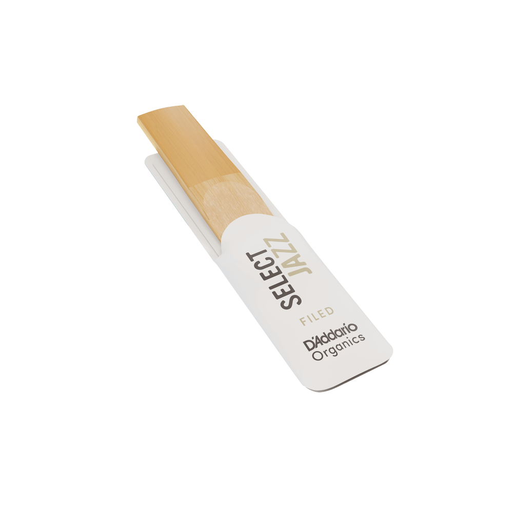 D'Addario Organic Select Jazz Filed Alto Saxophone Reeds, Strength 3 Medium, Individually-Sealed, 10-Pack