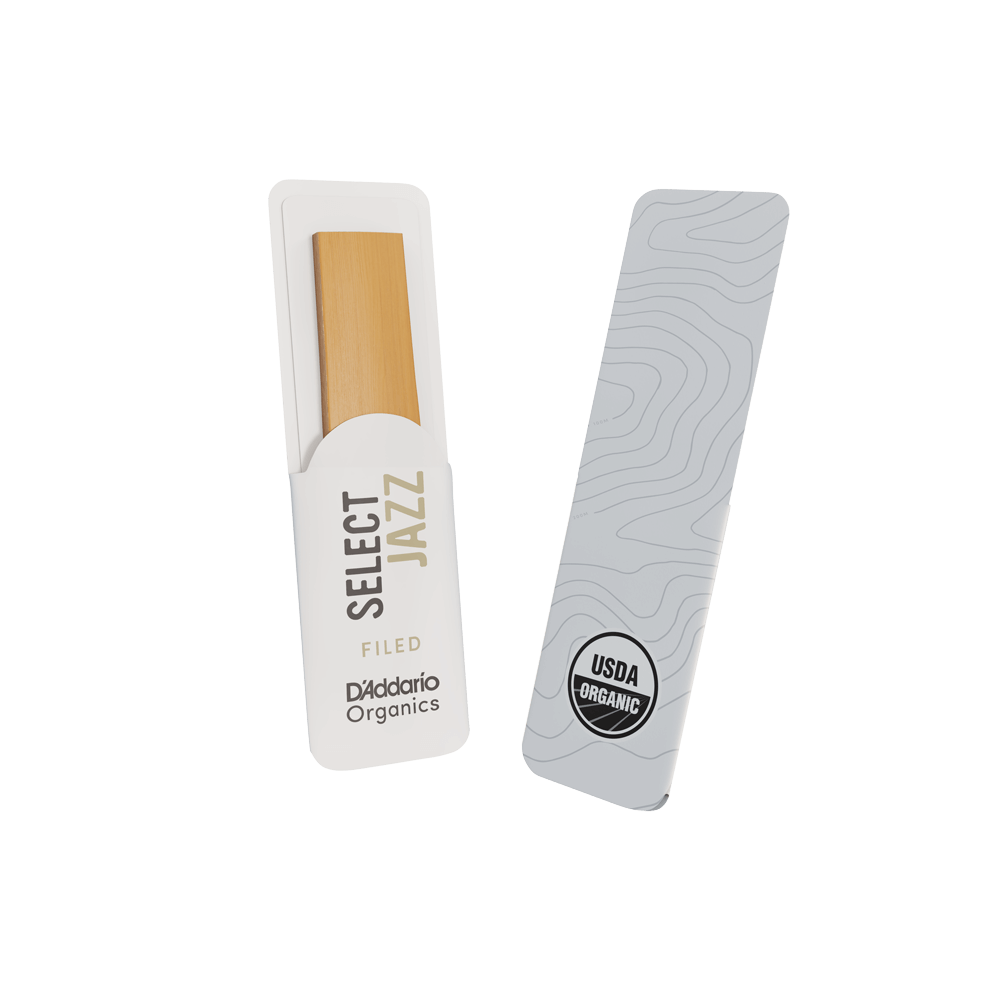 D'Addario Organic Select Jazz Filed Soprano Saxophone Reeds, Strength 2 Medium, Individually-Sealed, 10-Pack