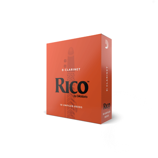 Rico by D&#39;Addario Eb Clarinet Reeds, Strength 2.5, 10-pack