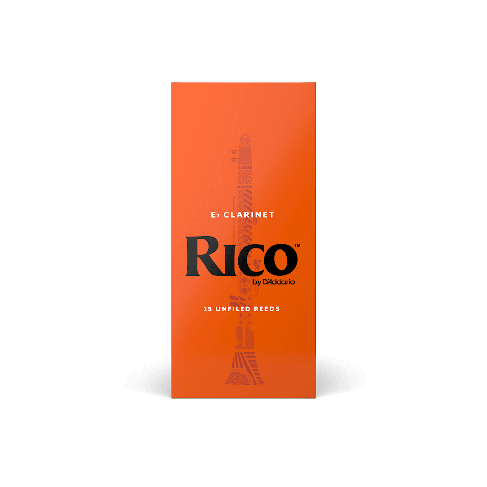 Rico by D'Addario Eb Clarinet Reeds, Strength 1.5, 25-pack