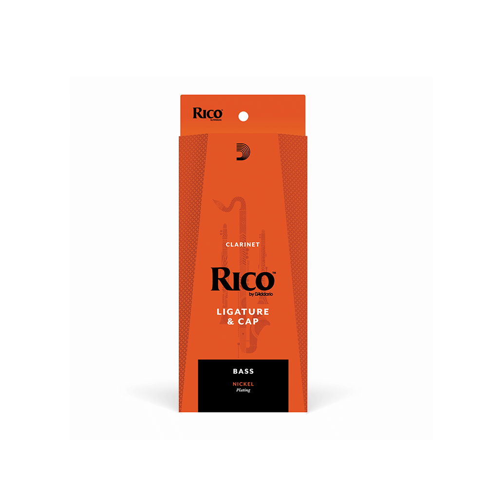 Rico Ligature & Cap, Bass Clarinet, Nickel