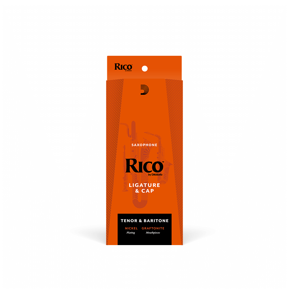 Rico Ligature & Cap, Tenor/Baritone Saxophone (Graftonite/Metalite Mouthpieces), Nickel
