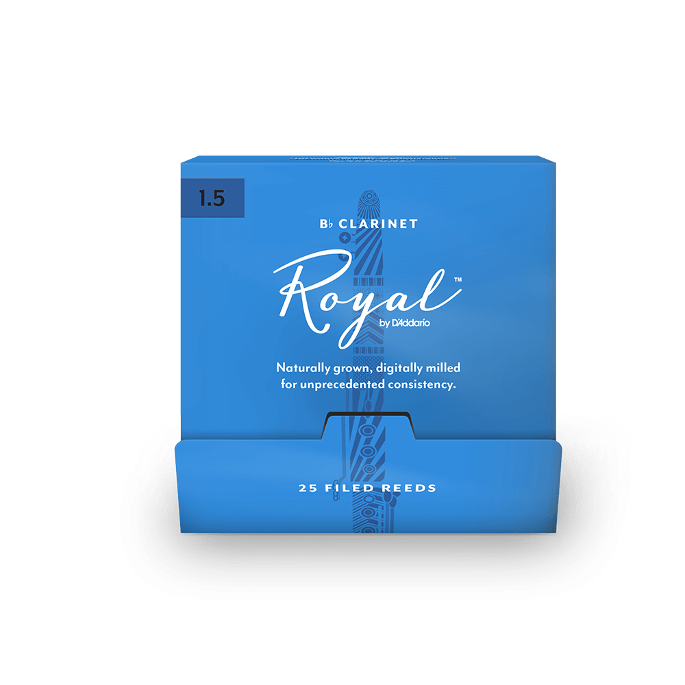 Royal by D'Addario Bb Clarinet Reeds, #1.5, 25-Count Single Reeds