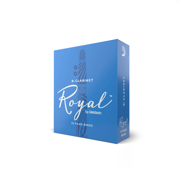 Royal by D&#39;Addario Bb Clarinet Reeds, Strength 2, 10-pack
