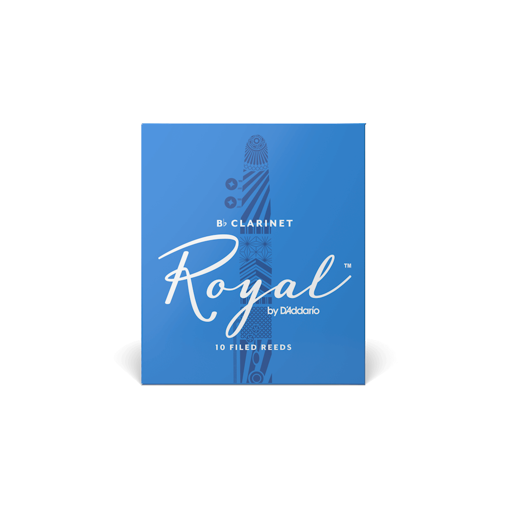 Royal by D'Addario Bb Clarinet Reeds, Strength 2.5, 10-pack