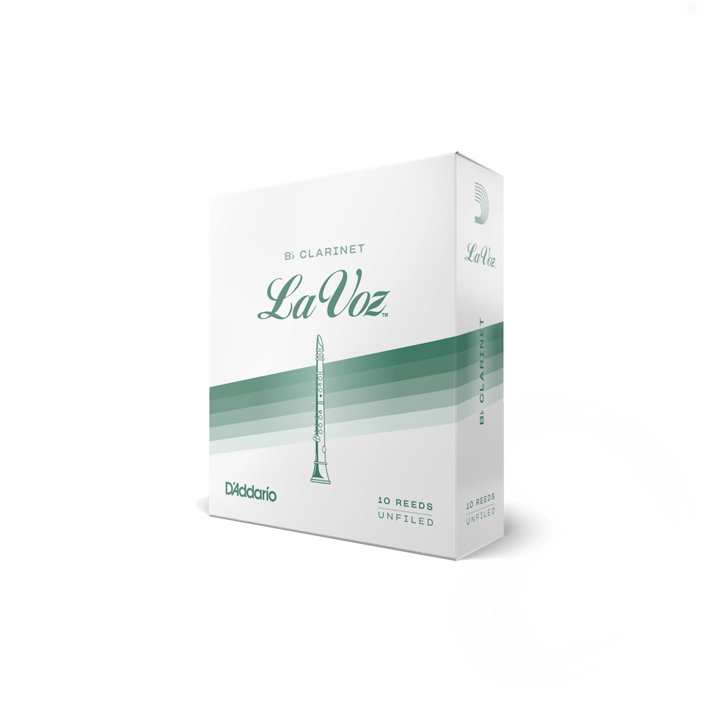 La Voz Bb Clarinet Reeds, Strength Medium, 10 Pack