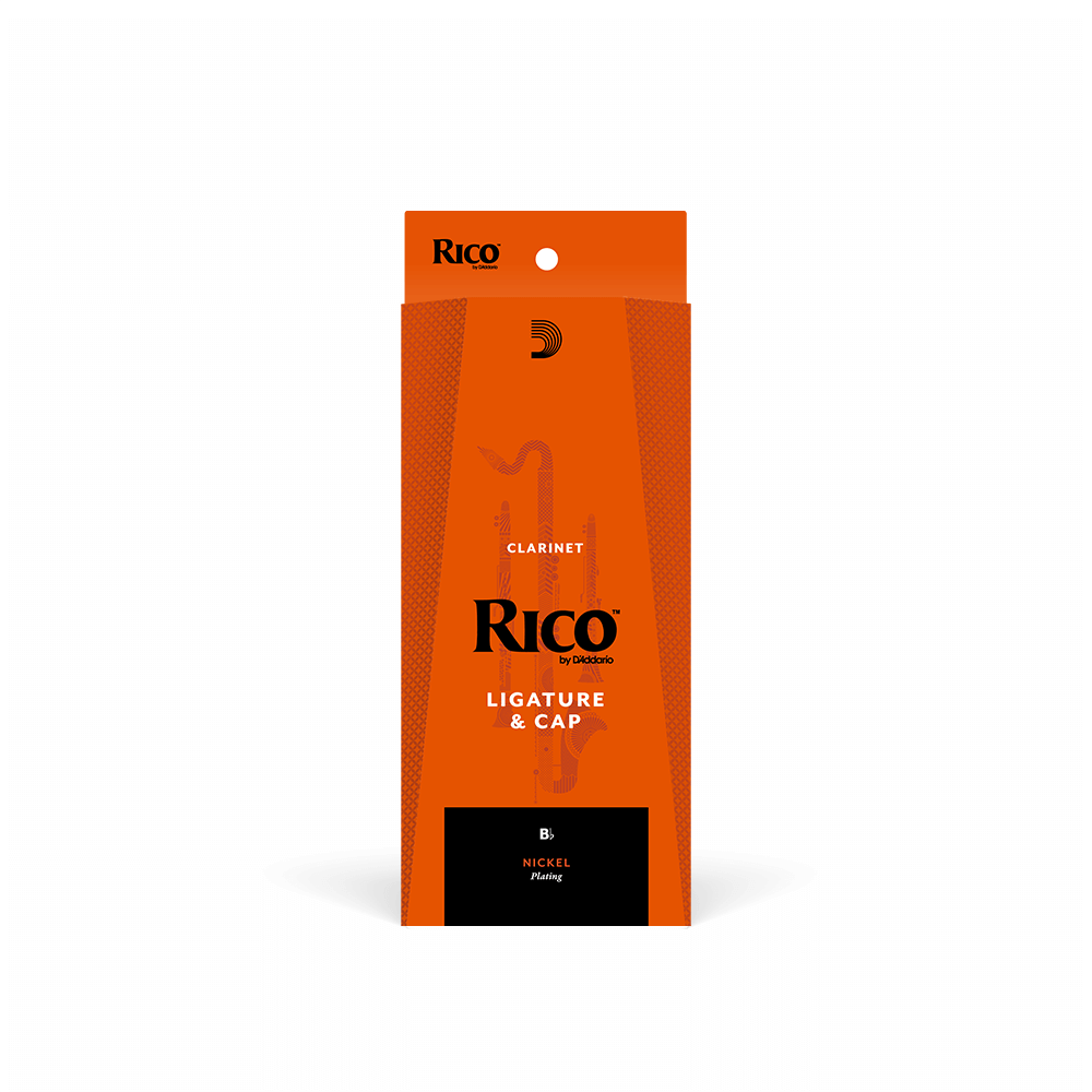 Rico Ligature & Cap, Bb Clarinet, Nickel