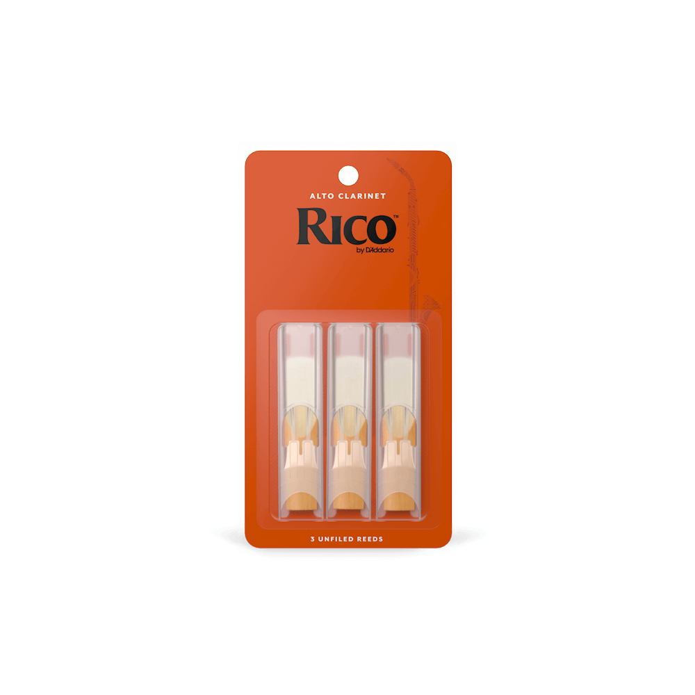 Rico by D'Addario Alto Clarinet Reeds, Strength 2.5, 3-Pack