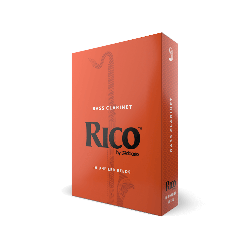 Rico by D'Addario Bass Clarinet Reeds, Strength 3, 10 Pack