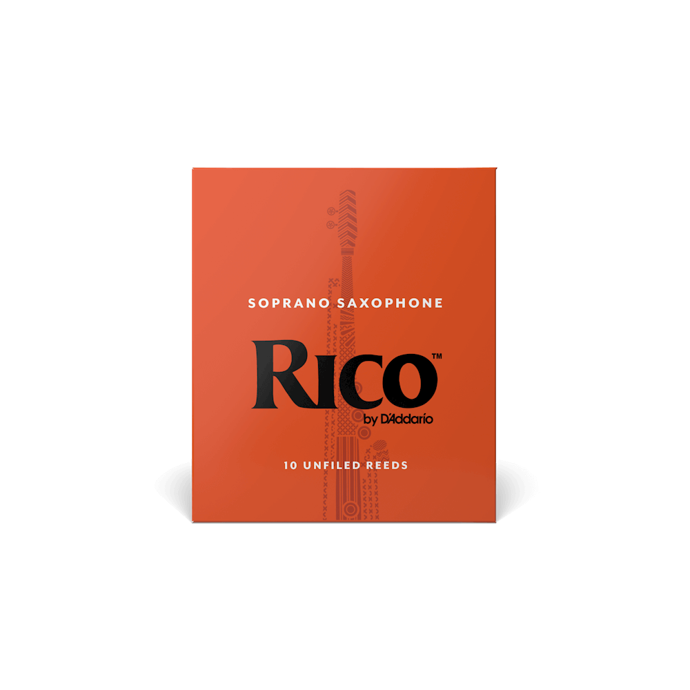 Rico by D'Addario Soprano Sax Reeds, Strength 2.5, 10-pack