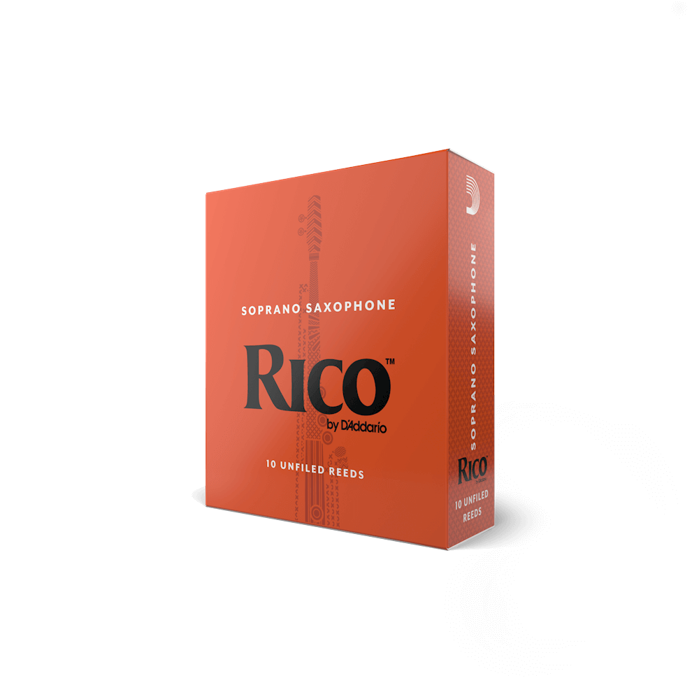 Rico by D'Addario Soprano Sax Reeds, Strength 2.5, 10-pack
