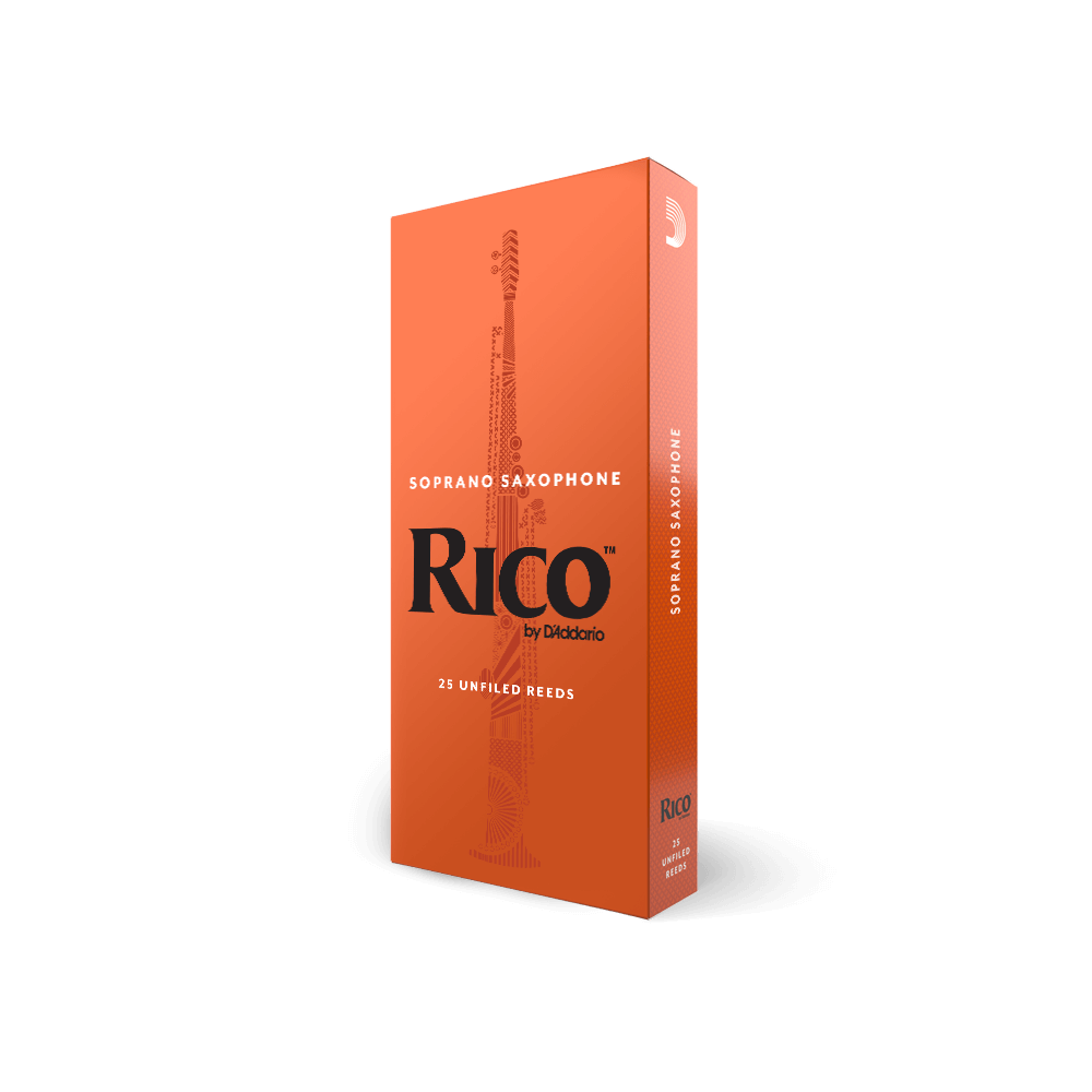 Rico by D'Addario Soprano Sax Reeds, Strength 2.5, 25-pack