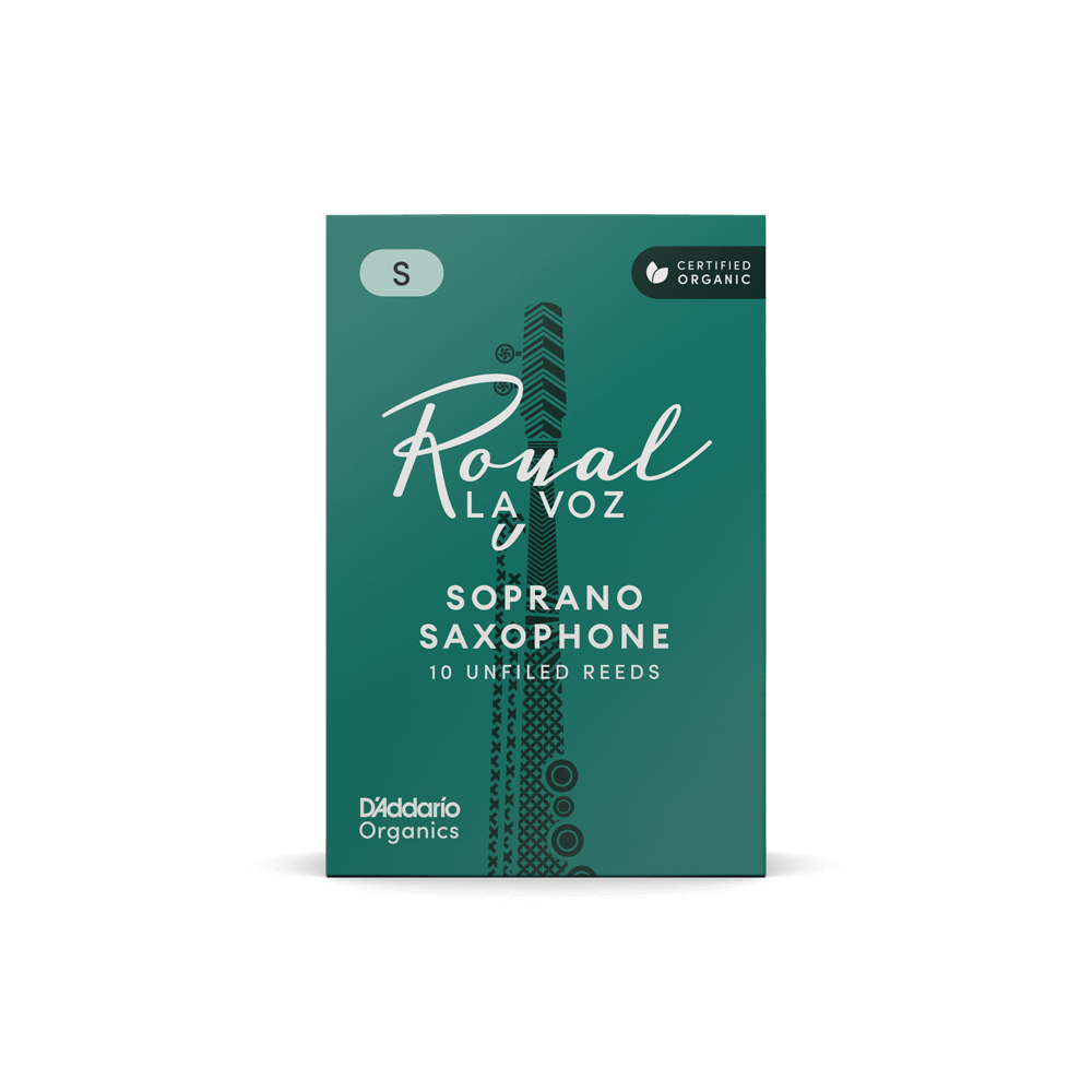 Royal La Voz Organic Soprano Saxophone Reeds, Strength Soft, 10-pack