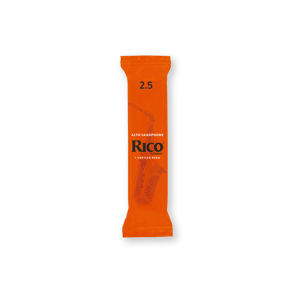 Rico by D'Addario Alto Saxophone Reeds, Strength 2.5, 50-pack