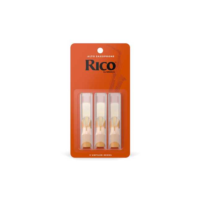 Rico by D&#39;Addario Alto Sax Reeds, Strength 2.5, 3-pack