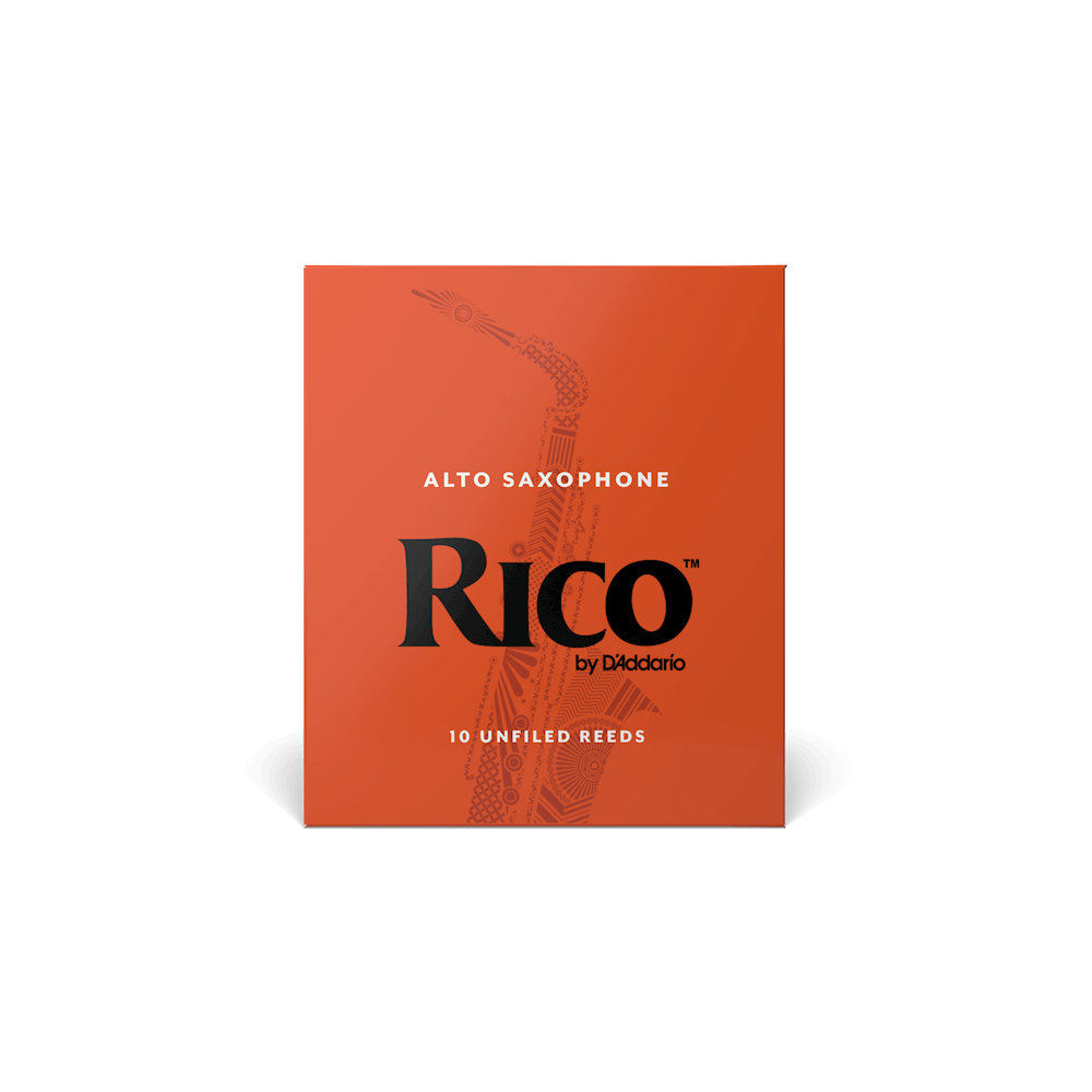 Rico by D'Addario Alto Sax Reeds, Strength 2.5, 10-pack