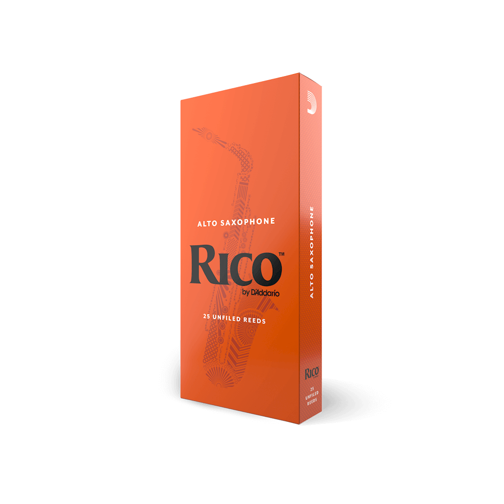 Rico by D'Addario Alto Sax Reeds, Strength 2.5, 25-pack