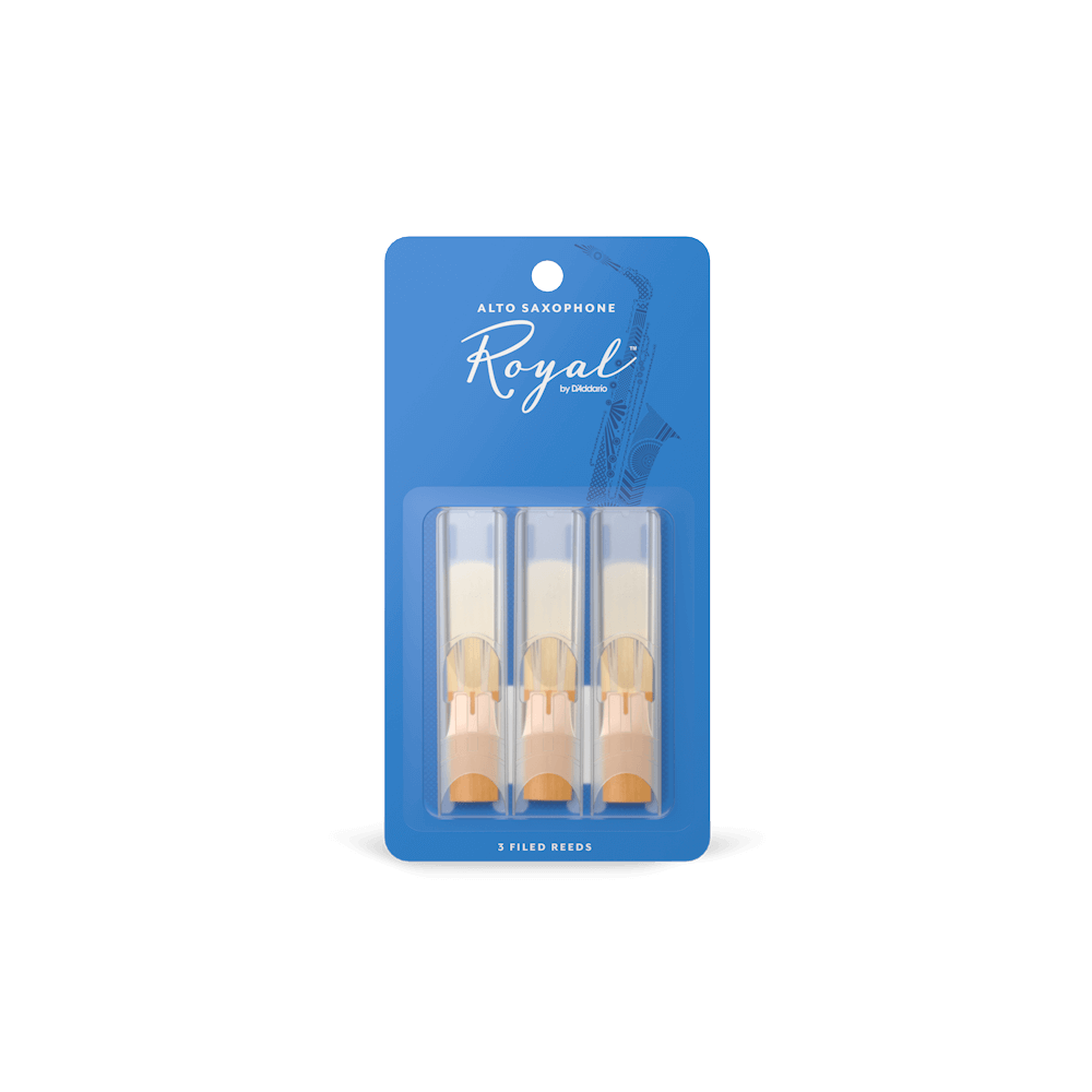 Royal by D'Addario Alto Sax Reeds, Strength 3, 3-pack