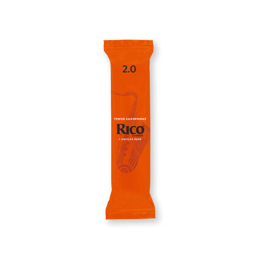 Rico by D'Addario Tenor Saxophone Reeds, Strength 2.0, 50-pack
