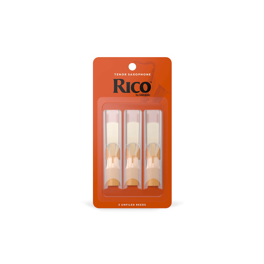 Rico by D'Addario Tenor Sax Reeds, Strength 2, 3-pack