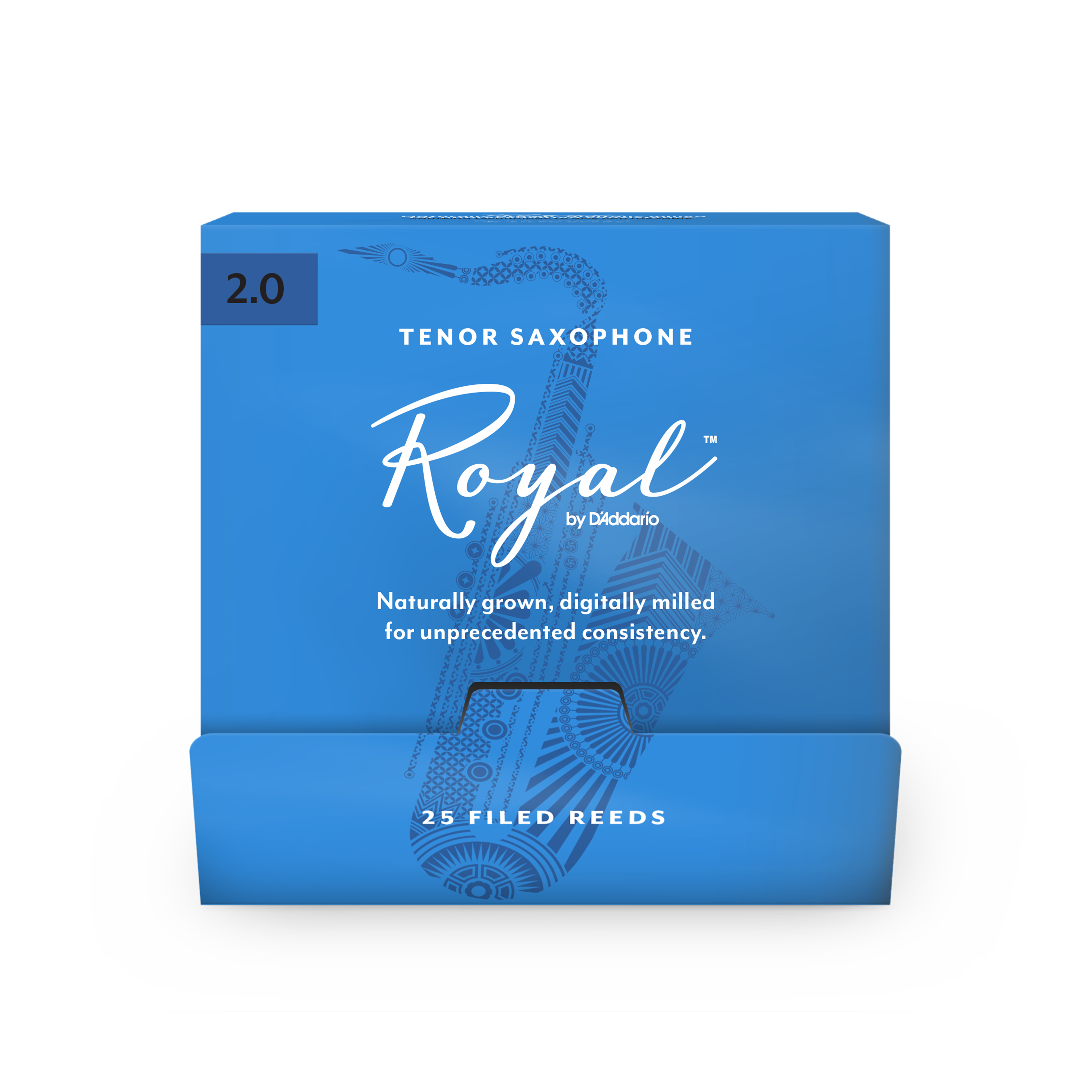 Royal by D'Addario Tenor Saxophone Reeds, #2.0, 25-Count Single Reeds