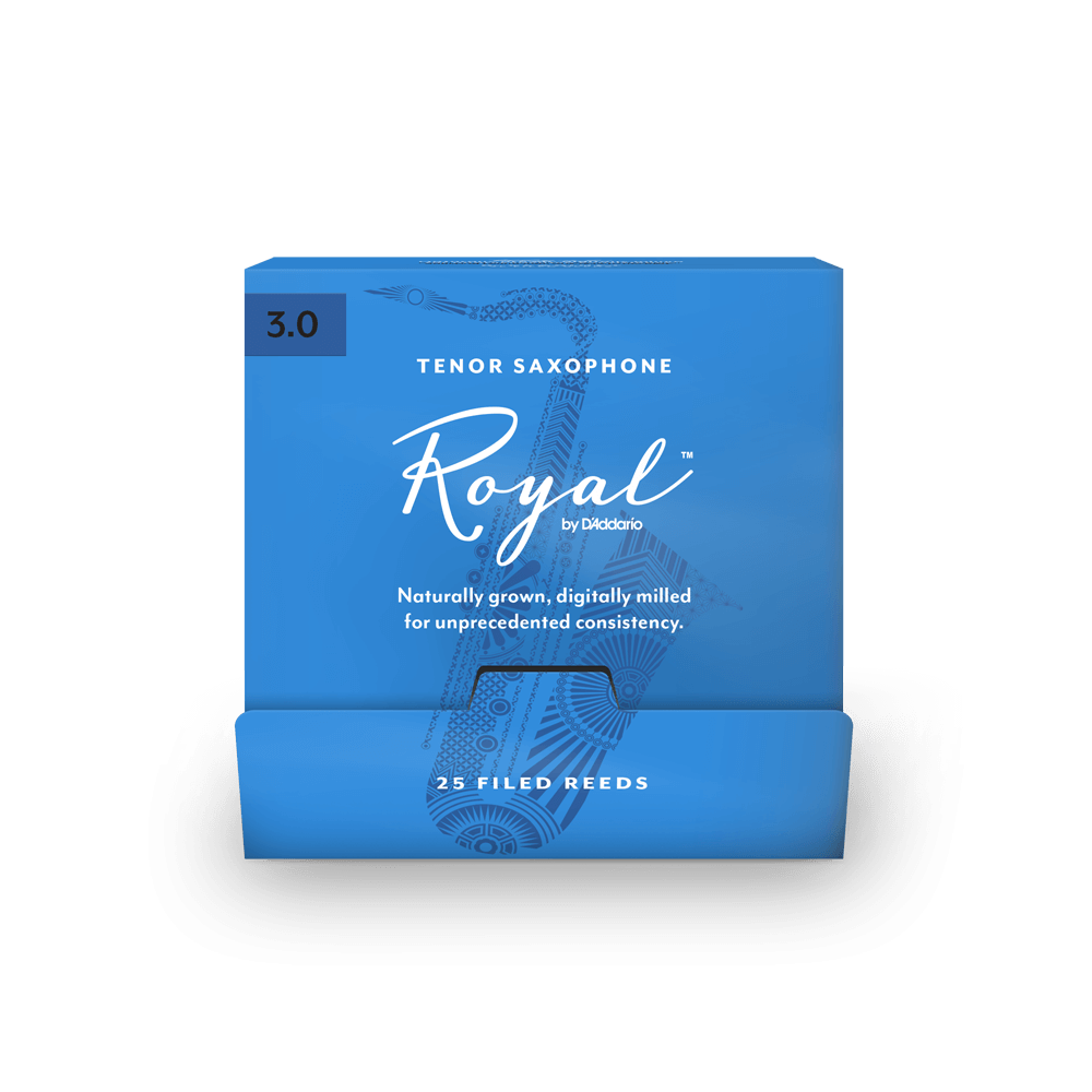 Royal by D'Addario Tenor Saxophone Reeds, #3.0, 25-Count Single Reeds
