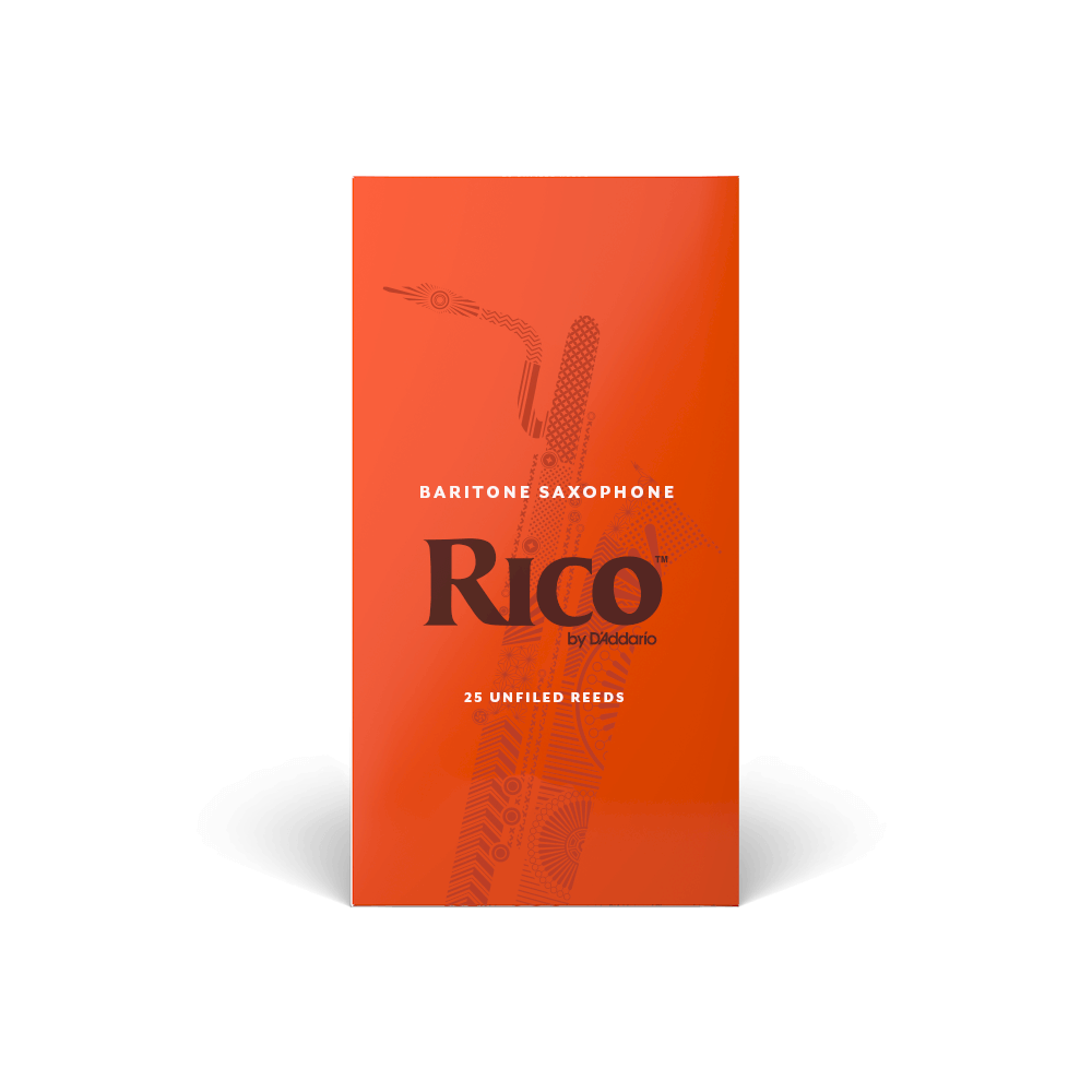 Rico by D'Addario Baritone Sax Reeds, Strength 2, 25-pack