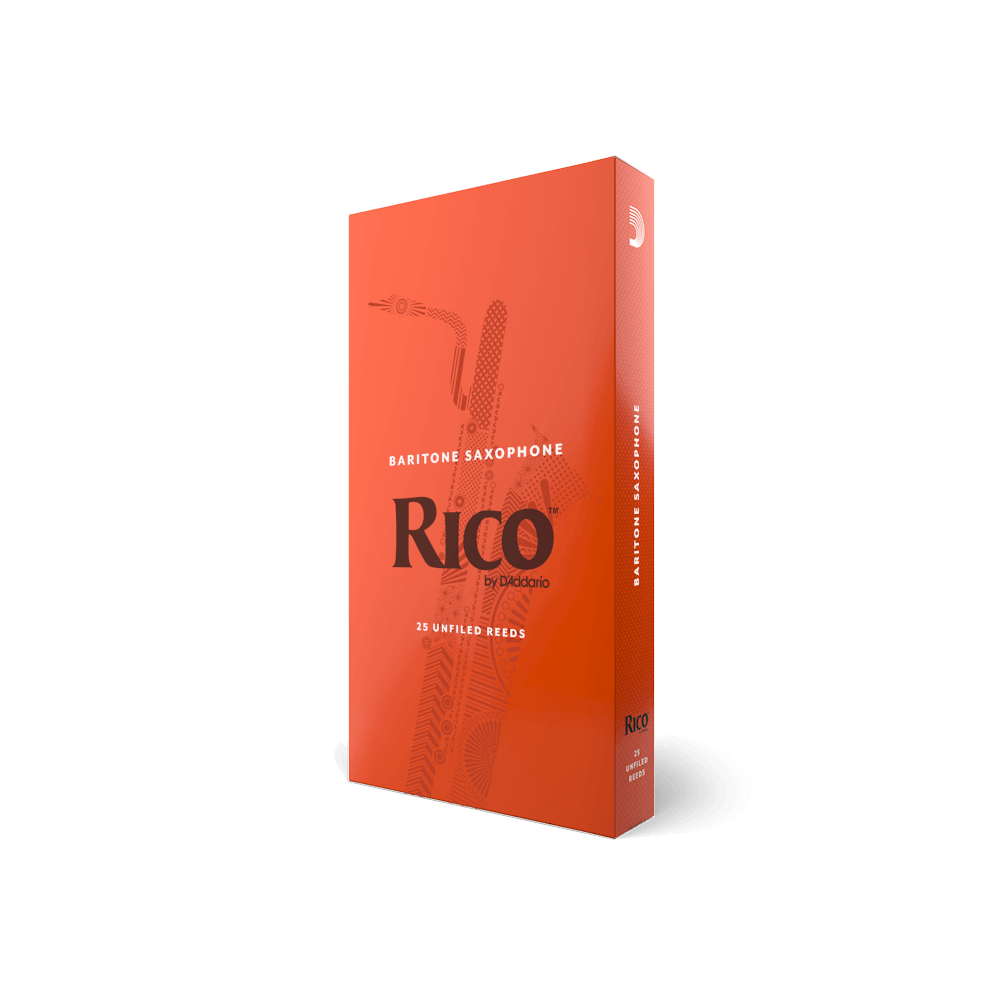 Rico by D'Addario Baritone Sax Reeds, Strength 2, 25-pack