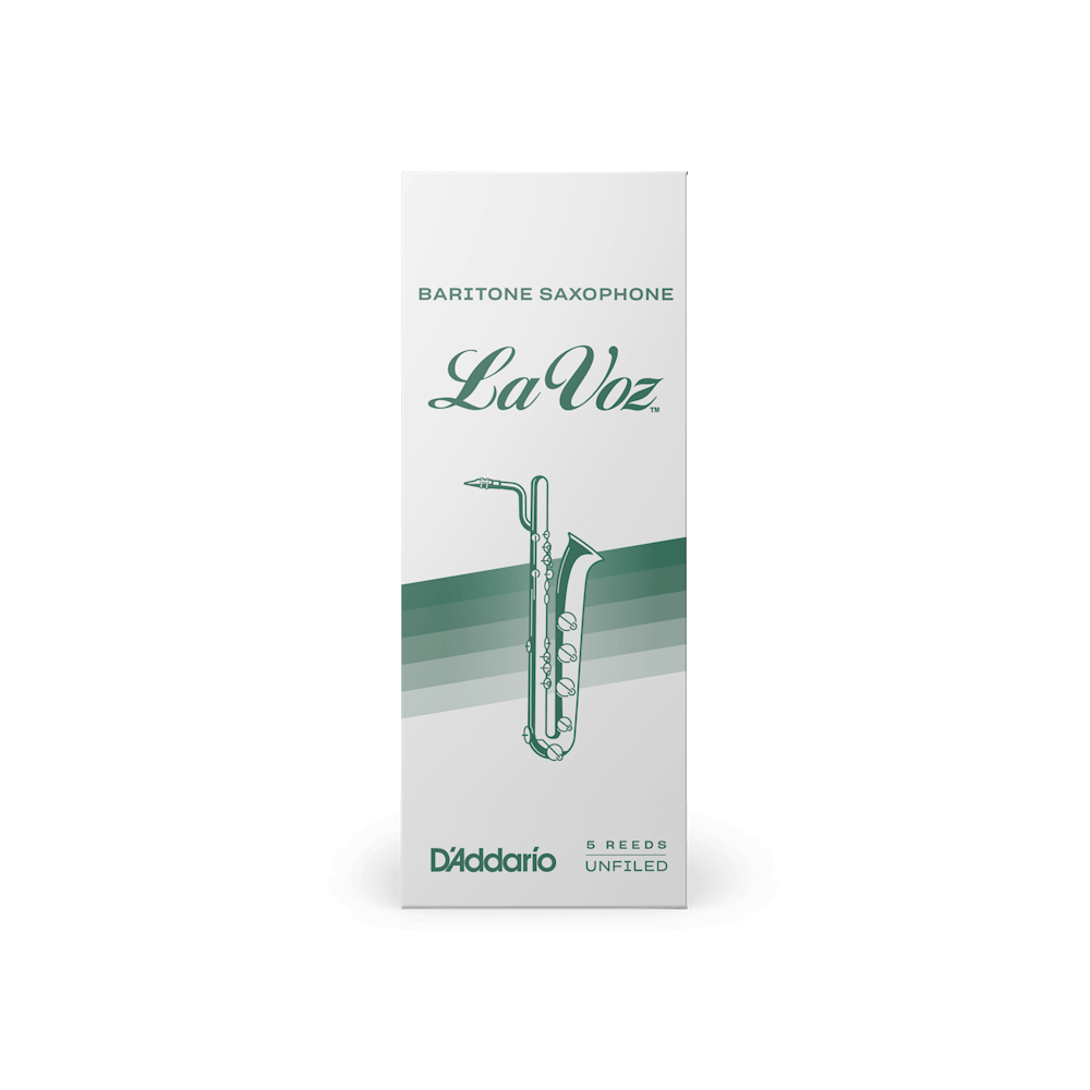 La Voz Baritone Saxophone Reeds, Medium Soft, 5 Pack