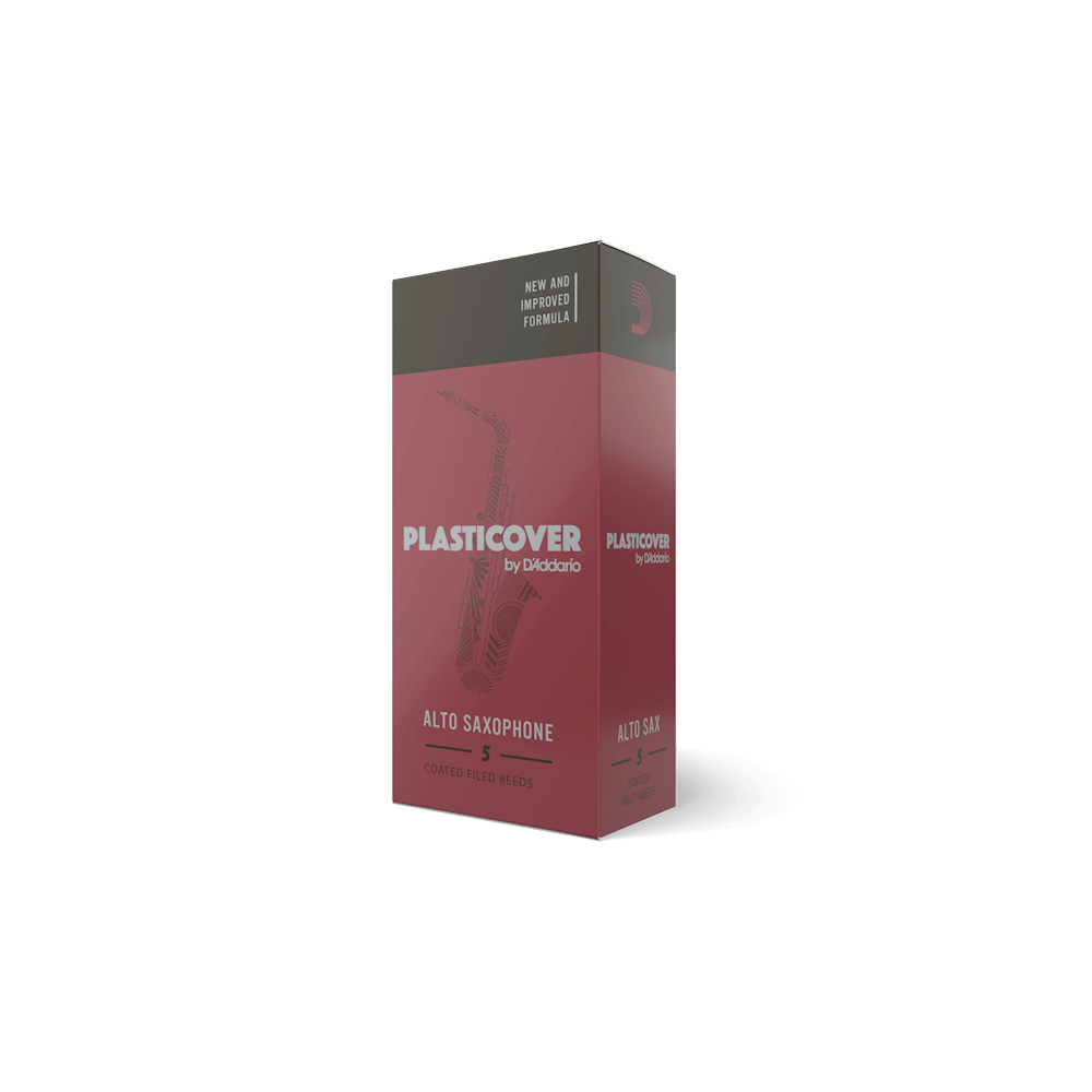 Plasticover by D'Addario Alto Sax Reeds, Strength 3, 5-pack