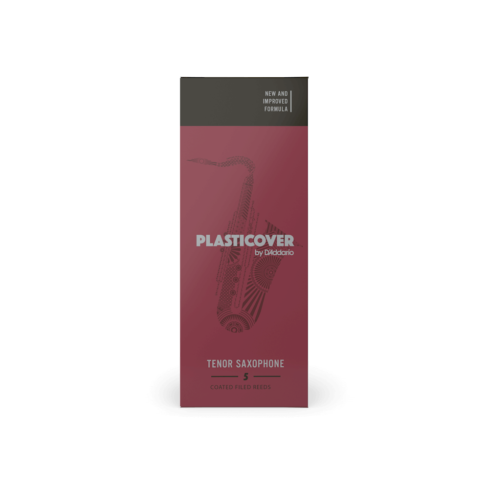 Plasticover by D'Addario Tenor Sax Reeds, Strength 2.5, 5-pack