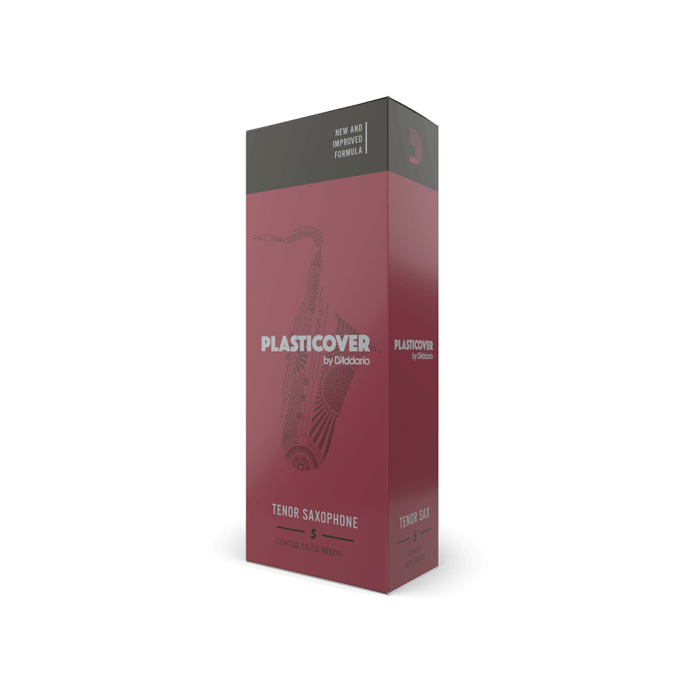 Plasticover by D'Addario Tenor Sax Reeds, Strength 2.5, 5-pack