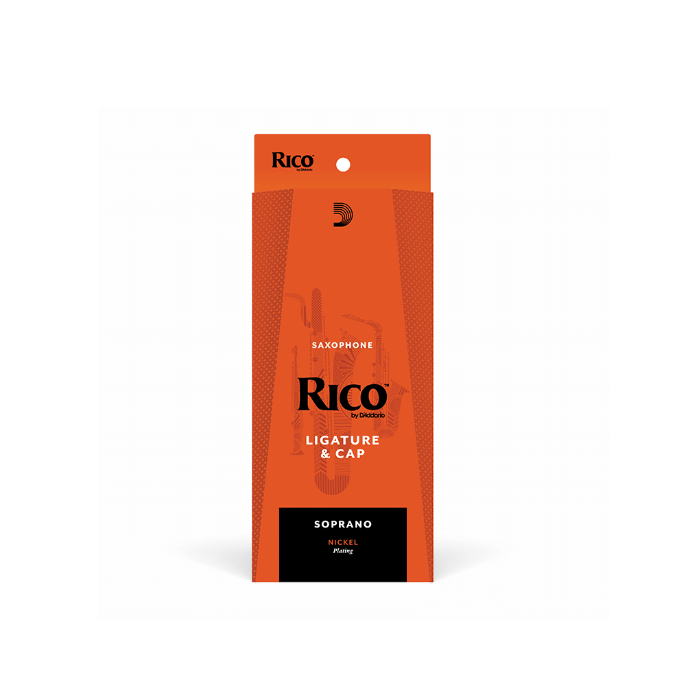 Rico Ligature & Cap, Soprano Saxophone, Nickel