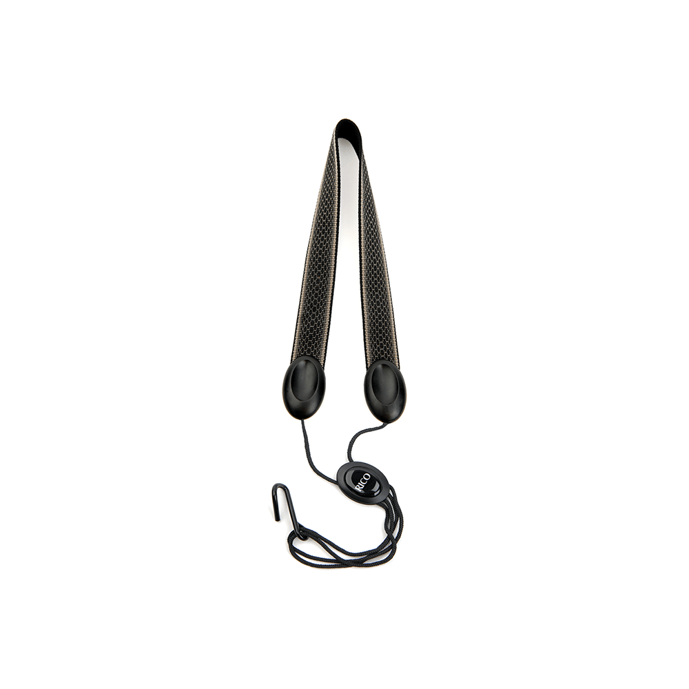 Rico Saxophone Strap, Soprano/Alto, Gray Scales